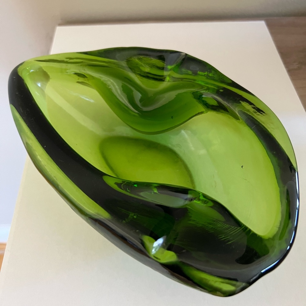 MCM Boomerang Green Art Ashtray